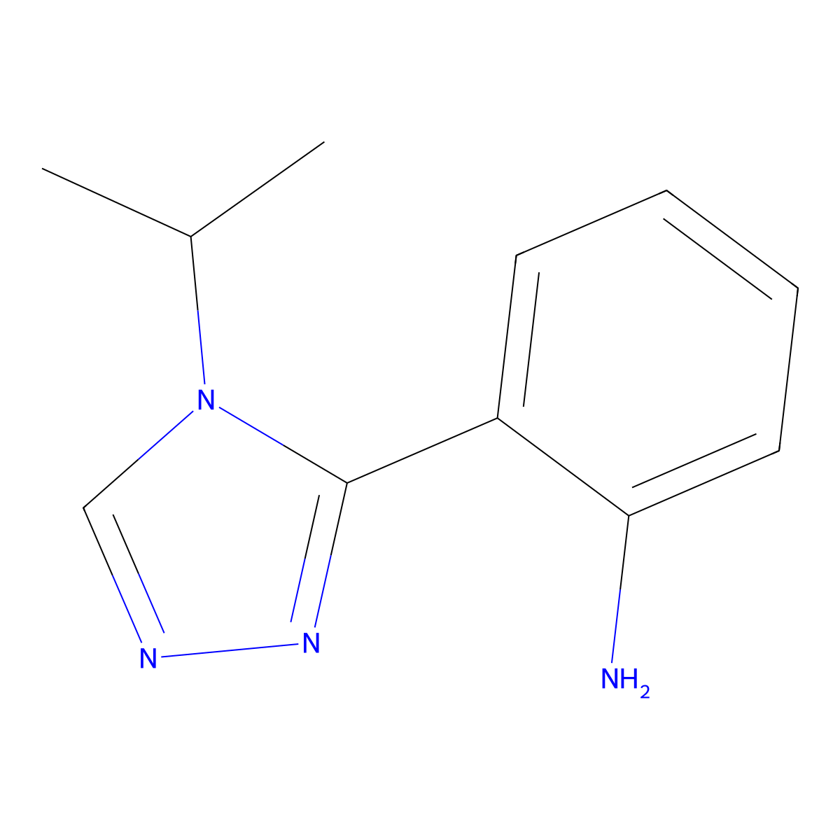 2-[4-(propan-2-yl)-4H-1,2,4-triazol-3-yl]aniline molecular structure, CAS 1248217-53-9