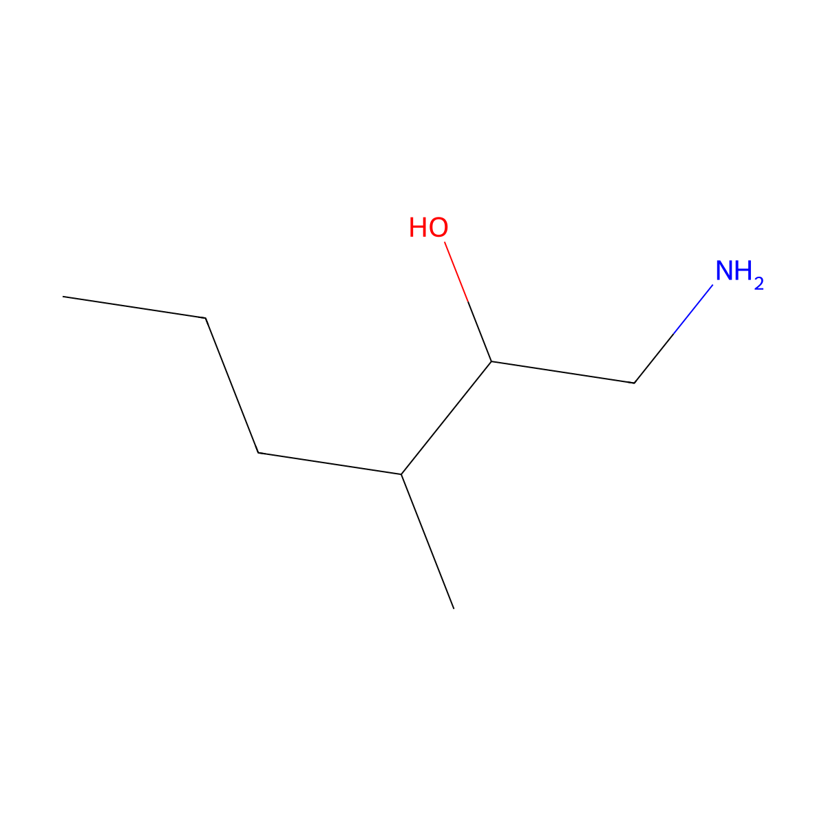 1-Amino-3-methylhexan-2-ol molecular structure, CAS 1248220-97-4