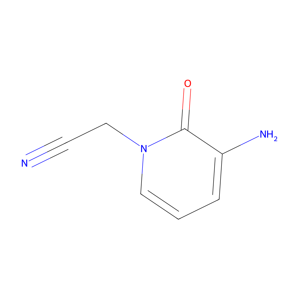 2-(3-Amino-2-oxo-1,2-dihydropyridin-1-YL)acetonitrile molecular structure, CAS 1248221-53-5