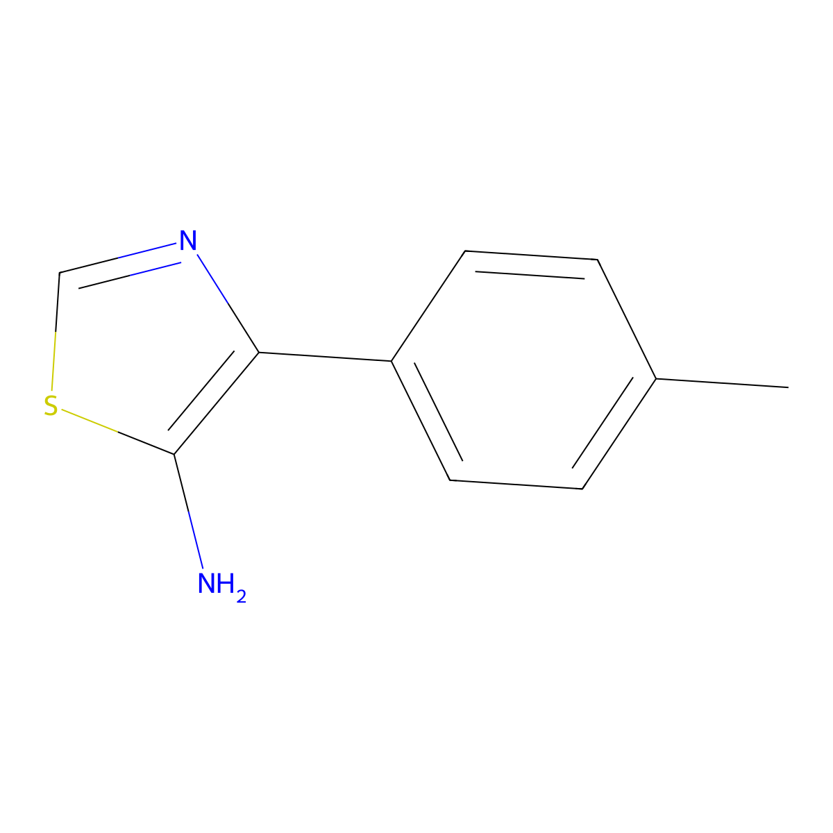 5-Amino-4-(4-tolyl)thiazole molecular structure, CAS 1248226-79-0