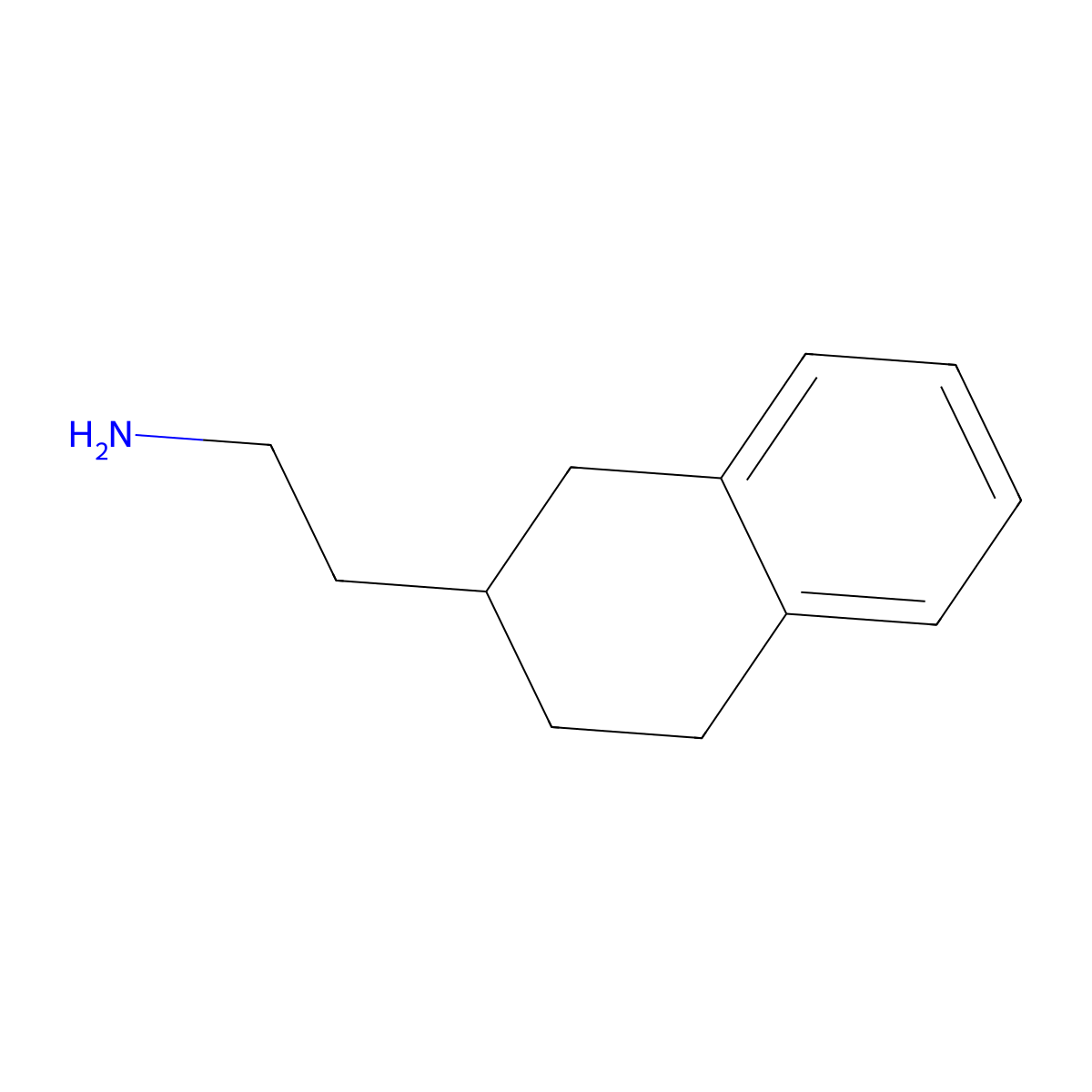2-(1,2,3,4-Tetrahydronaphthalen-2-yl)ethan-1-amine molecular structure, CAS 1248237-65-1