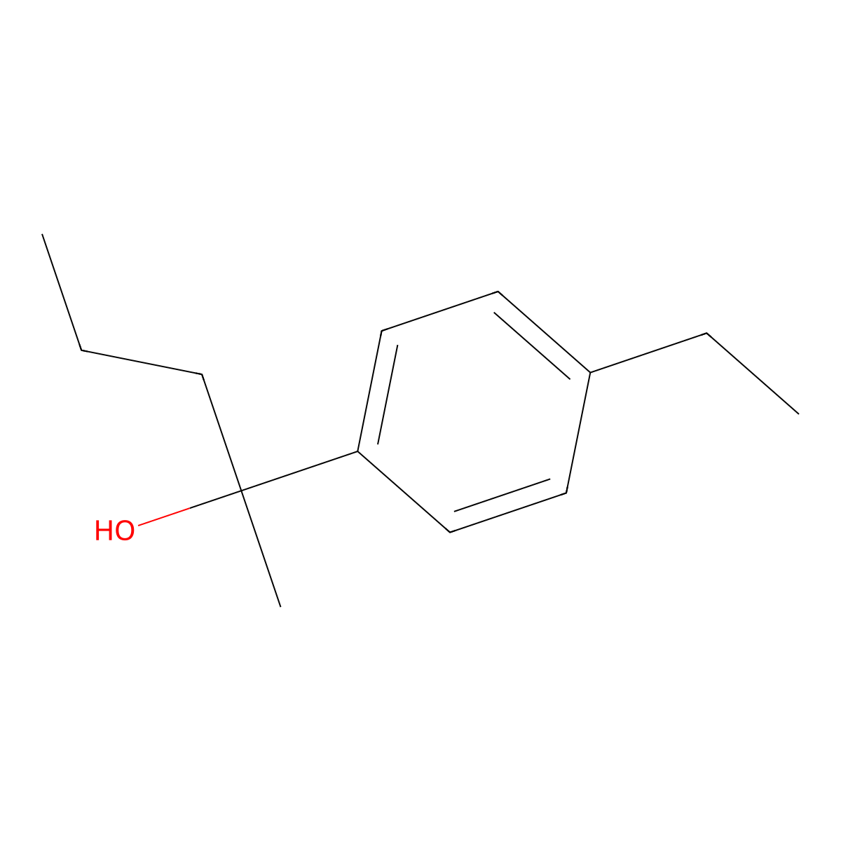 2-(4-Ethylphenyl)-2-pentanol molecular structure, CAS 1248245-13-7