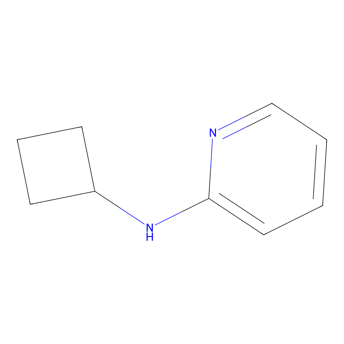N-cyclobutylpyridin-2-amine molecular structure, CAS 1248254-49-0