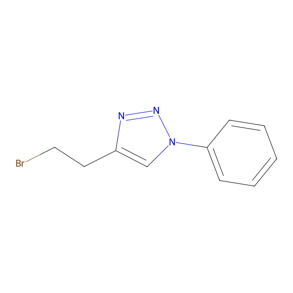 4-(2-Bromoethyl)-1-phenyl-1h-1,2,3-triazole molecular structure, CAS 1248256-35-0