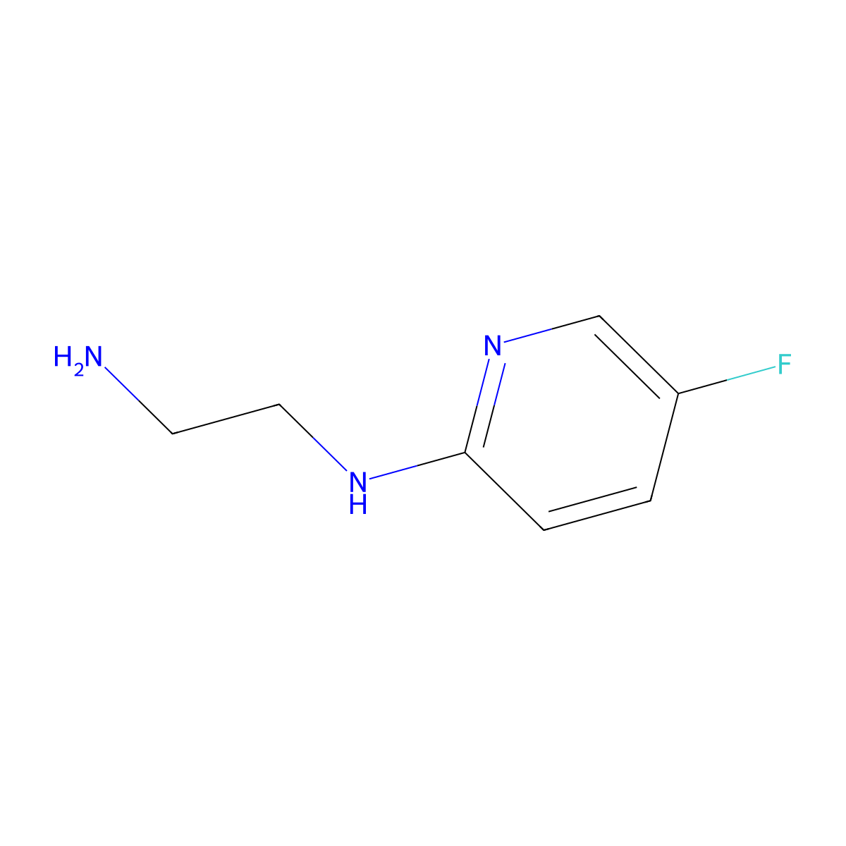 N1-(5-fluoropyridin-2-yl)ethane-1,2-diamine molecular structure, CAS 1248262-01-2