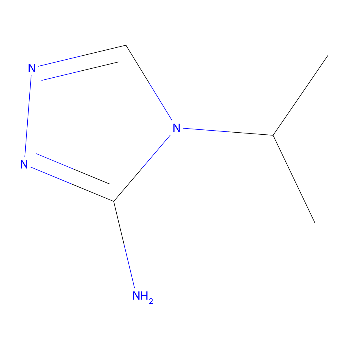 4-(propan-2-yl)-4H-1,2,4-triazol-3-amine molecular structure, CAS 1248267-53-9