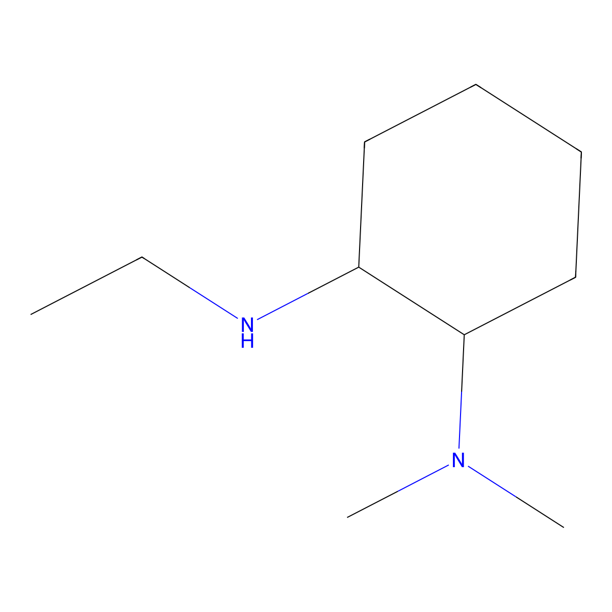 N-Ethyl-N',N'-dimethyl-cyclohexane-1,2-diamine molecular structure, CAS 1248276-86-9