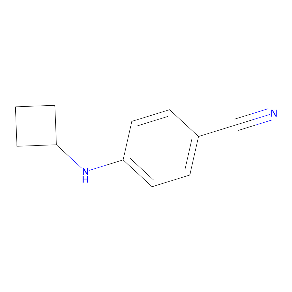 4-(Cyclobutylamino)benzonitrile molecular structure, CAS 1248277-47-5