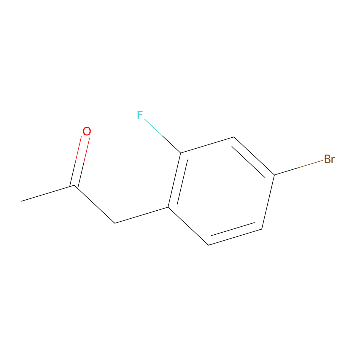 1-(4-Bromo-2-fluorophenyl)propan-2-one molecular structure, CAS 1248278-82-1