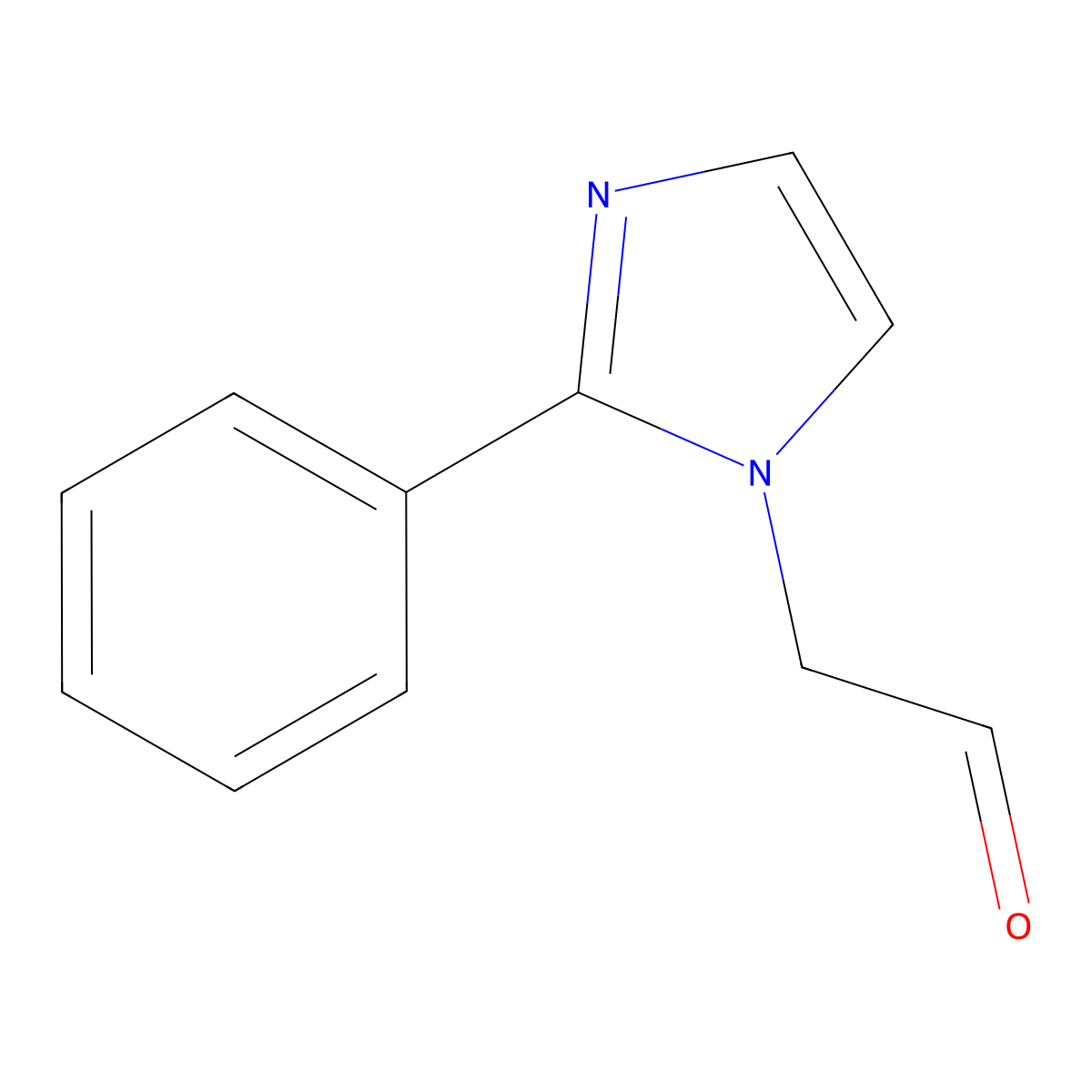 2-(2-Phenyl-1H-imidazol-1-yl)acetaldehyde molecular structure, CAS 1248280-29-6