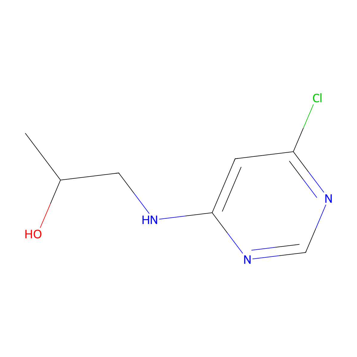1-[(6-Chloropyrimidin-4-yl)amino]propan-2-ol molecular structure, CAS 1248283-41-1