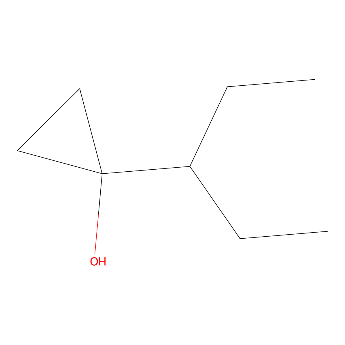 1-(Pentan-3-yl)cyclopropan-1-ol molecular structure, CAS 1248285-40-6