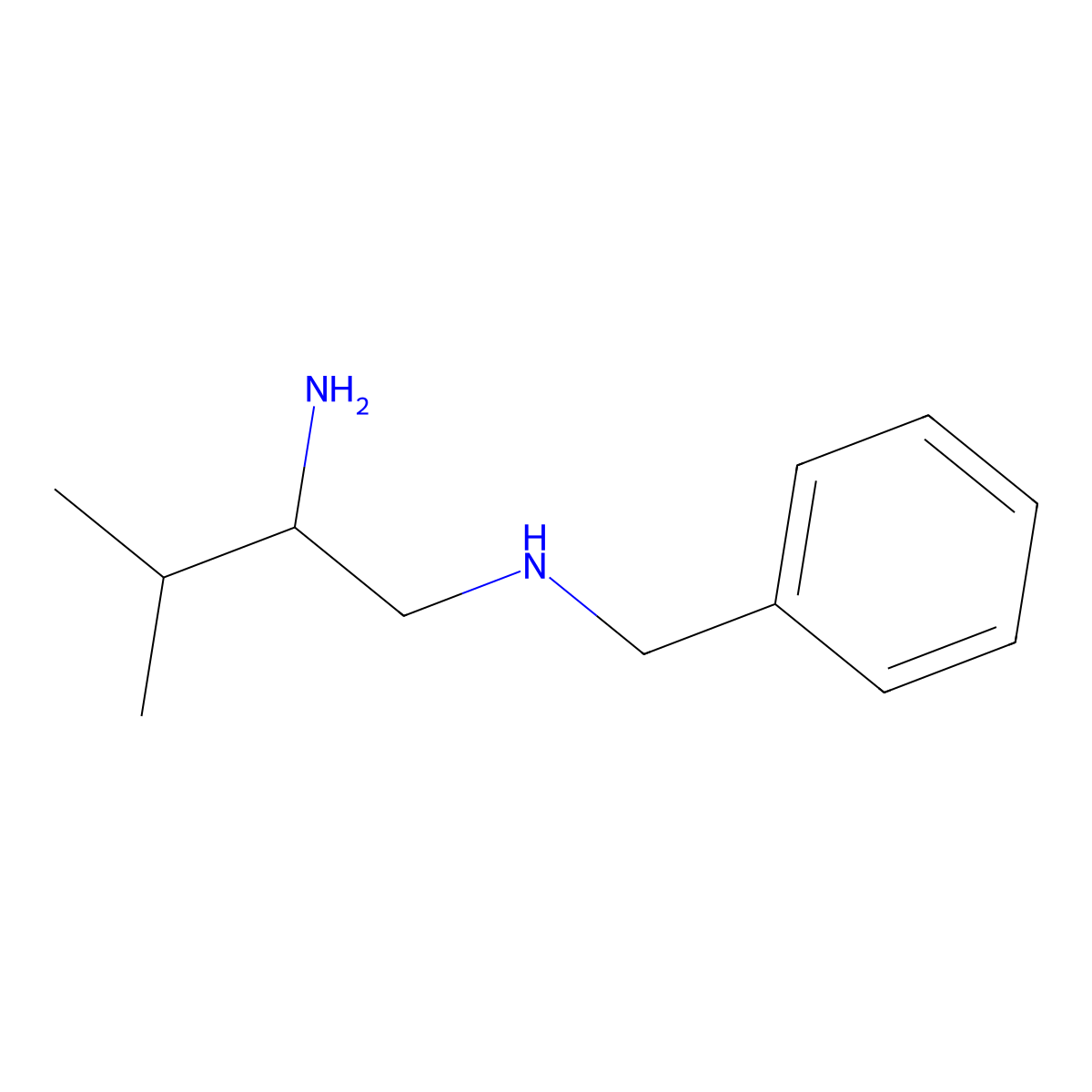 (2-Amino-3-methylbutyl)(benzyl)amine molecular structure, CAS 1248288-06-3