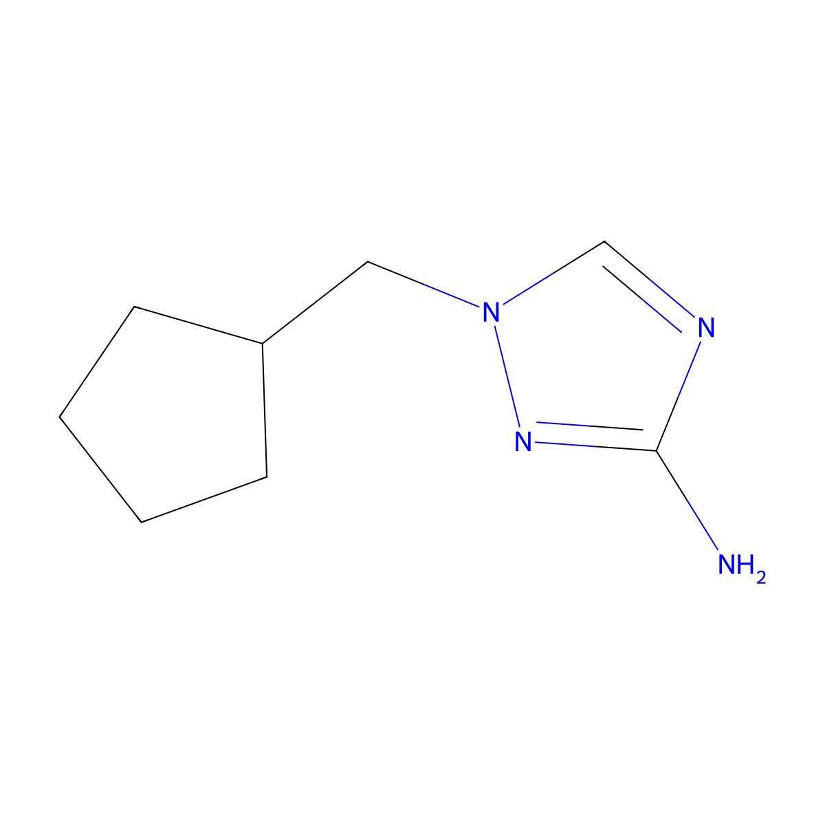 1-(Cyclopentylmethyl)-1h-1,2,4-triazol-3-amine molecular structure, CAS 1248288-13-2