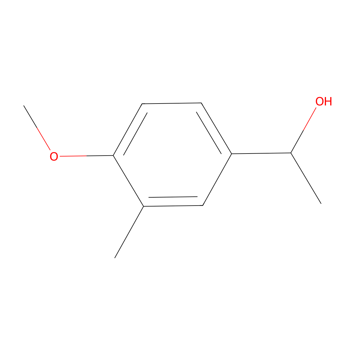 1-(4-Methoxy-3-methylphenyl)ethanol molecular structure, CAS 124829-12-5