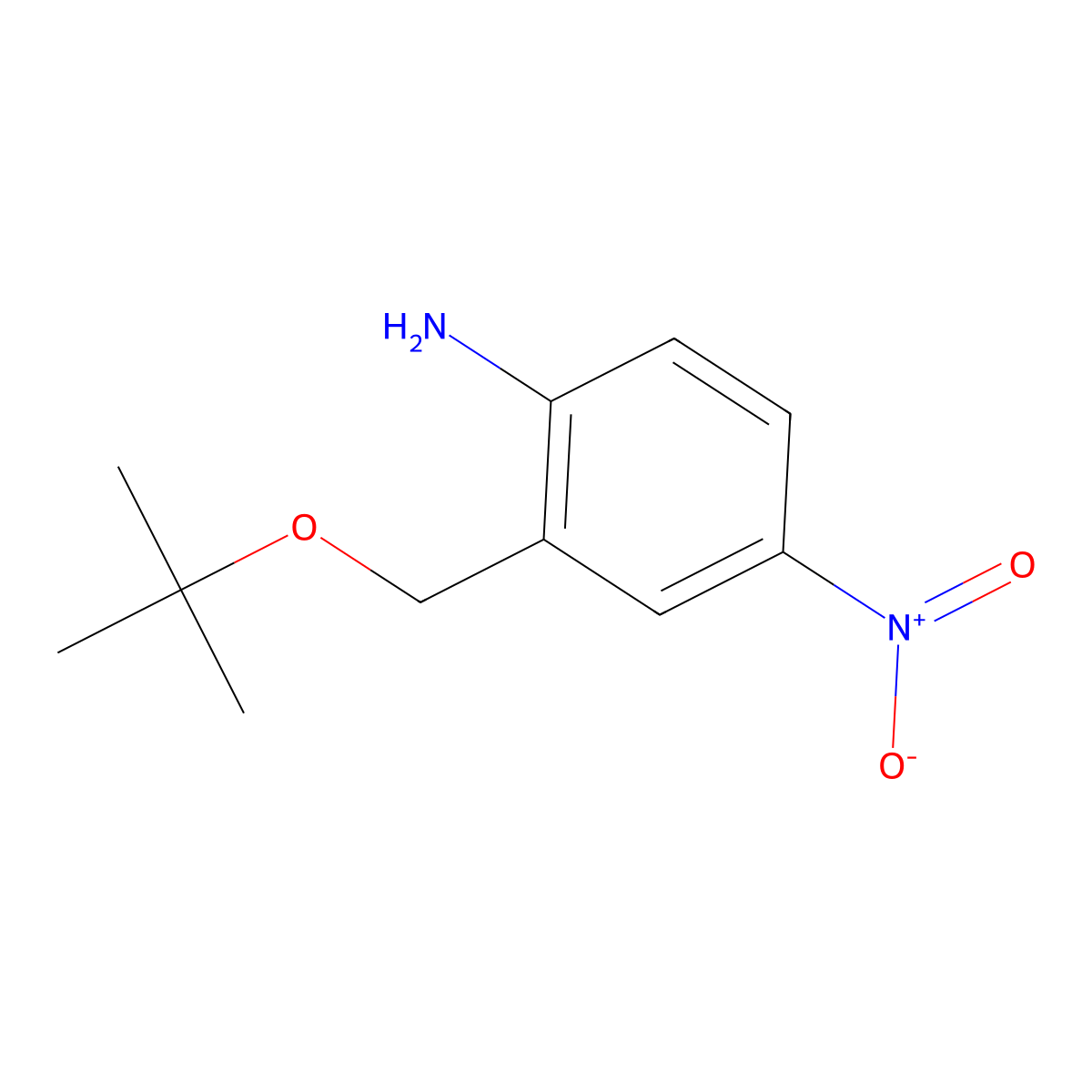 2-(Tert-butoxymethyl)-4-nitroaniline molecular structure, CAS 1248290-28-9