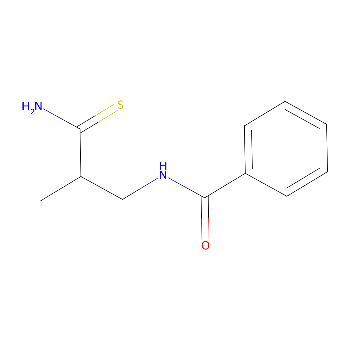 N-(2-carbamothioyl-2-methylethyl)benzamide molecular structure, CAS 1248302-41-1