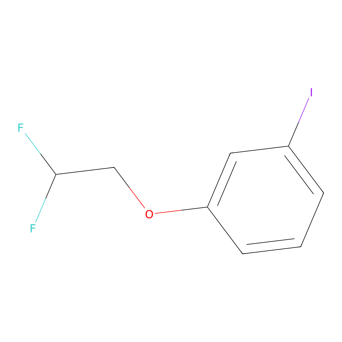 3-(2,2-Difluoroethoxy)iodobenzene molecular structure, CAS 1248302-52-4