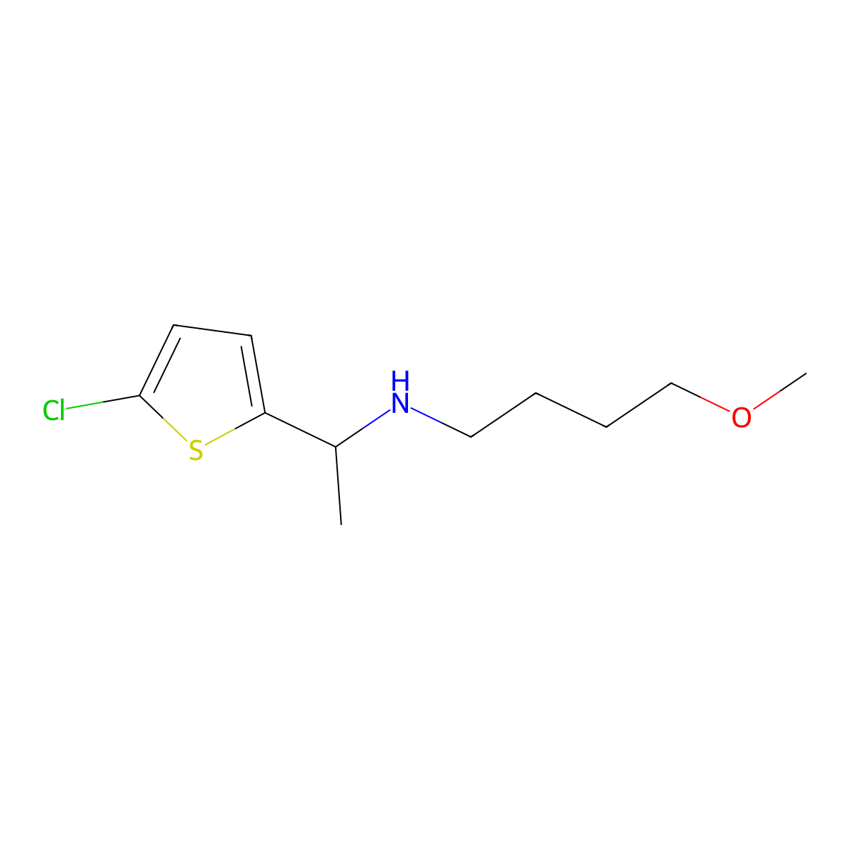 [1-(5-Chlorothiophen-2-yl)ethyl](4-methoxybutyl)amine molecular structure, CAS 1248306-83-3