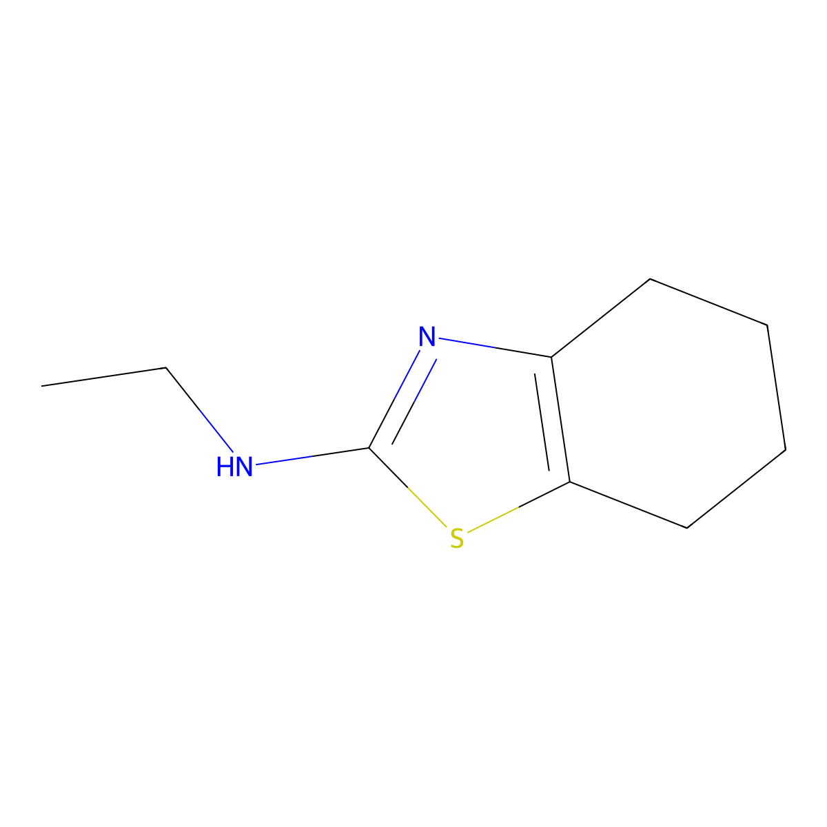 N-ethyl-4,5,6,7-tetrahydrobenzo[d]thiazol-2-amine molecular structure, CAS 1248310-04-4