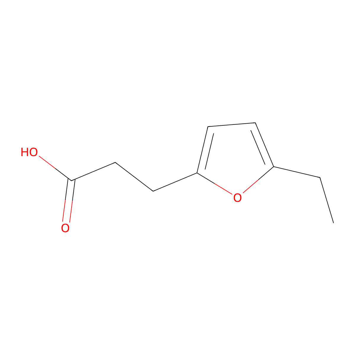 3-(5-Ethylfuran-2-yl)propanoic acid molecular structure, CAS 1248310-47-5