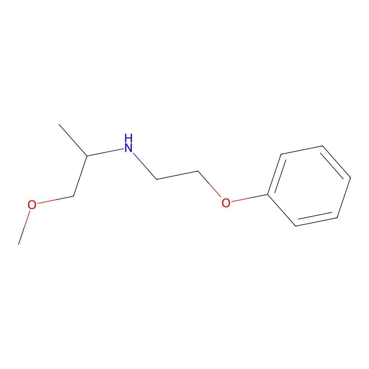 (1-Methoxypropan-2-yl)(2-phenoxyethyl)amine molecular structure, CAS 1248312-00-6