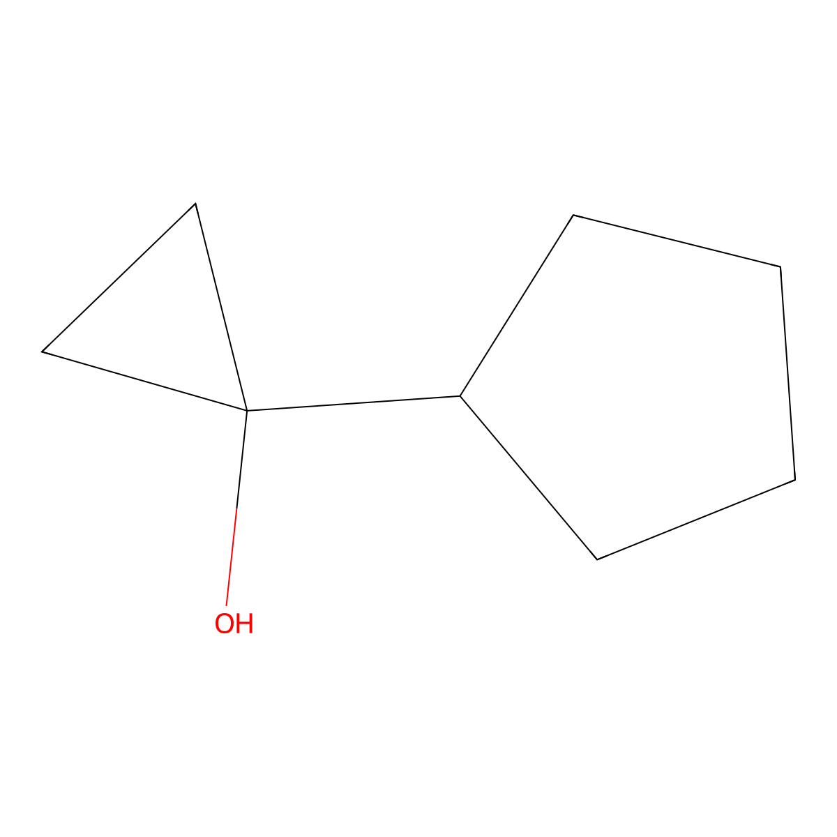 1-Cyclopentylcyclopropan-1-ol molecular structure, CAS 1248312-70-0