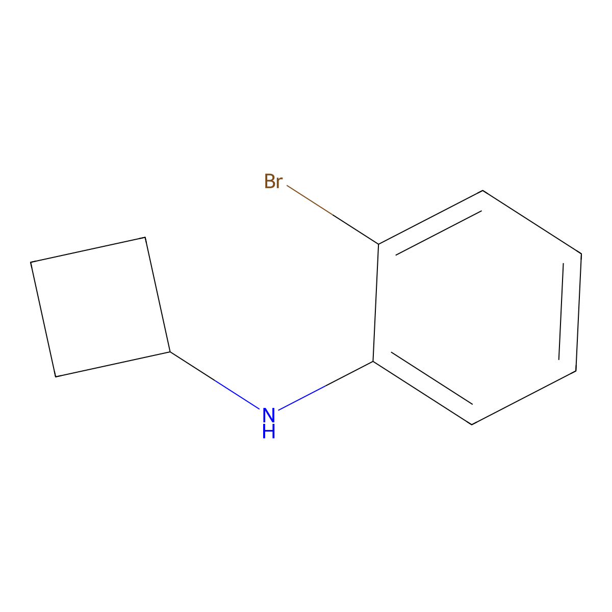 2-bromo-N-cyclobutylaniline molecular structure, CAS 1248313-08-7