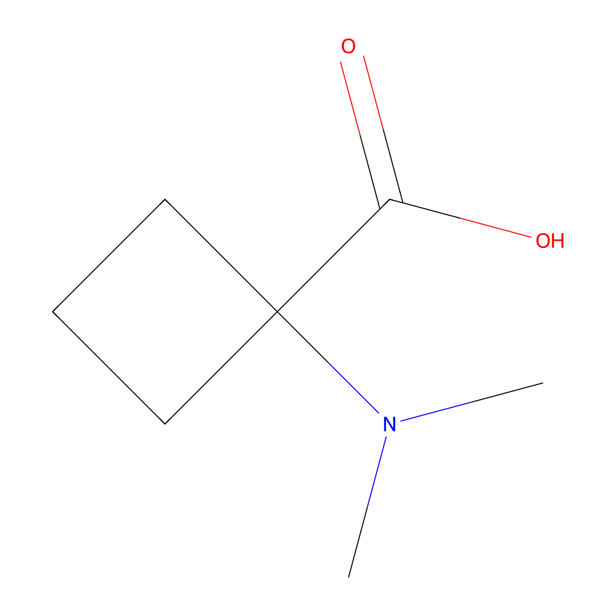 1-(Dimethylamino)cyclobutane-1-carboxylic acid molecular structure, CAS 1248314-84-2