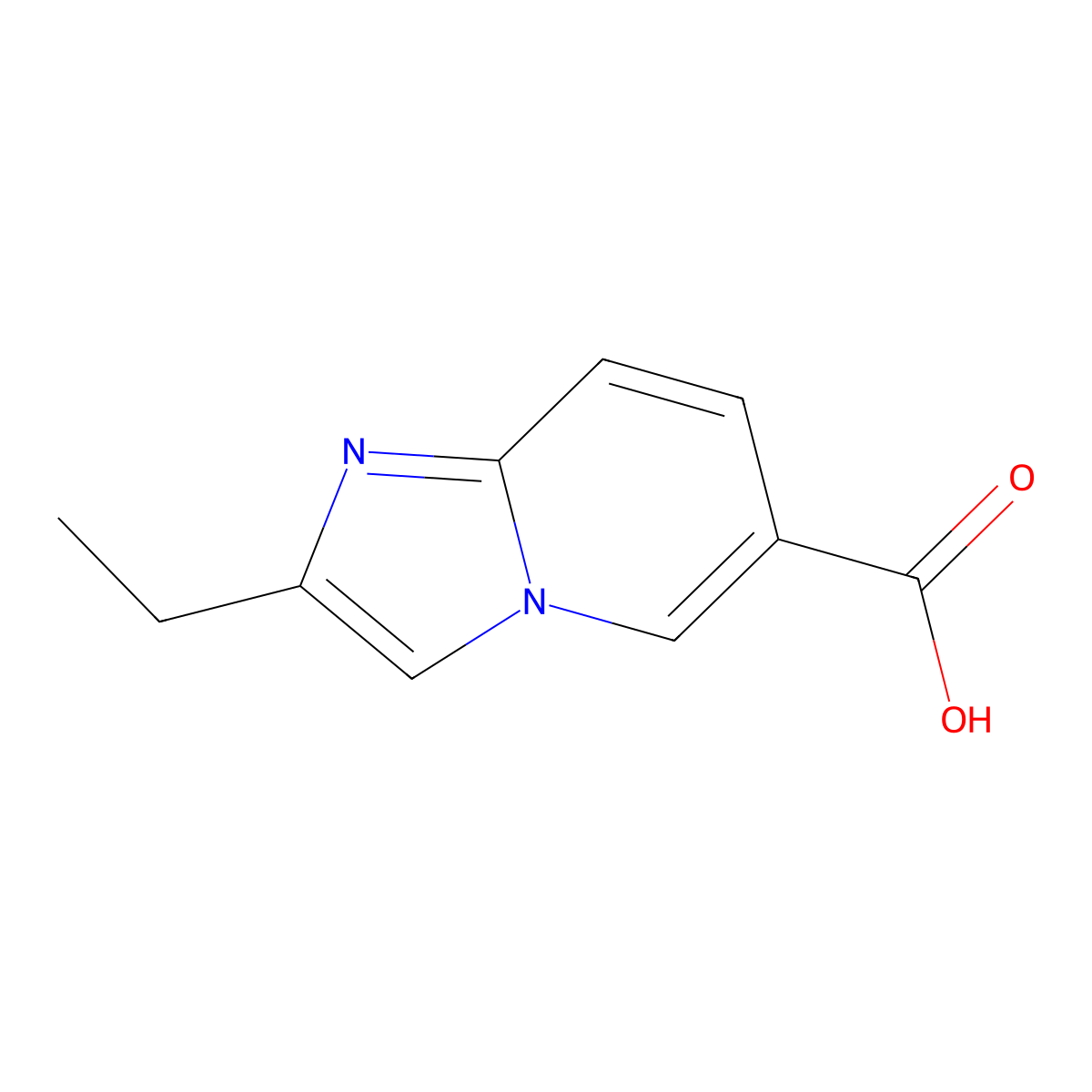 Imidazo[1,2-A]pyridine-6-carboxylic acid, 2-ethyl- molecular structure, CAS 1248321-51-8
