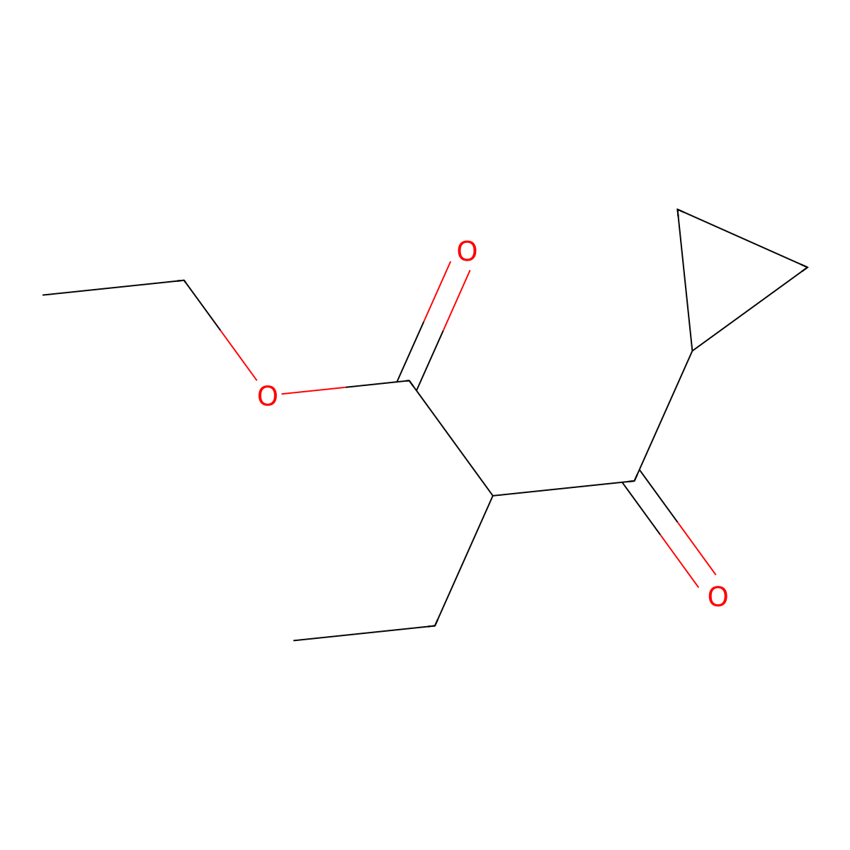 Ethyl 2-cyclopropanecarbonylbutanoate molecular structure, CAS 1248321-55-2