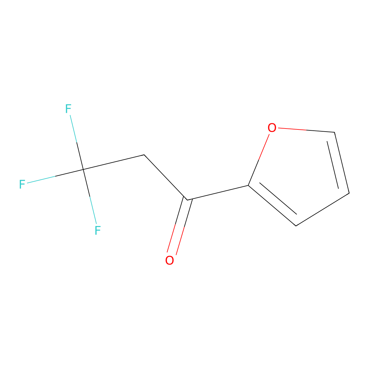 3,3,3-Trifluoro-1-(furan-2-yl)propan-1-one molecular structure, CAS 1248323-25-2