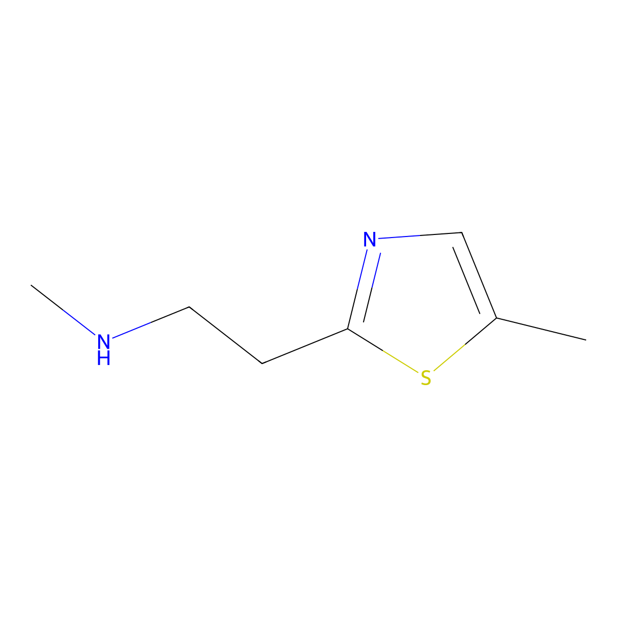 Methyl[2-(5-methyl-1,3-thiazol-2-yl)ethyl]amine molecular structure, CAS 1248326-25-1