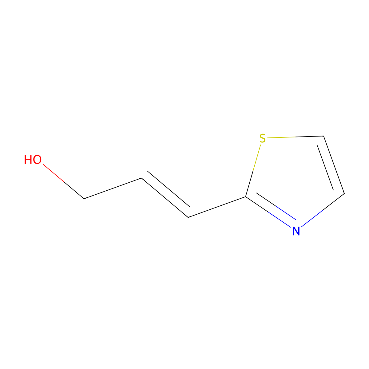 3-(1,3-Thiazol-2-yl)prop-2-en-1-ol molecular structure, CAS 1248341-47-0
