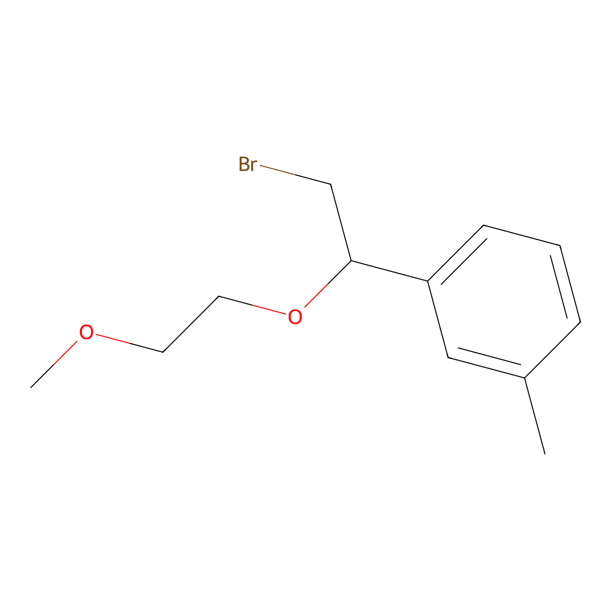 1-(2-Bromo-1-(2-methoxyethoxy)ethyl)-3-methylbenzene molecular structure, CAS 1248355-74-9