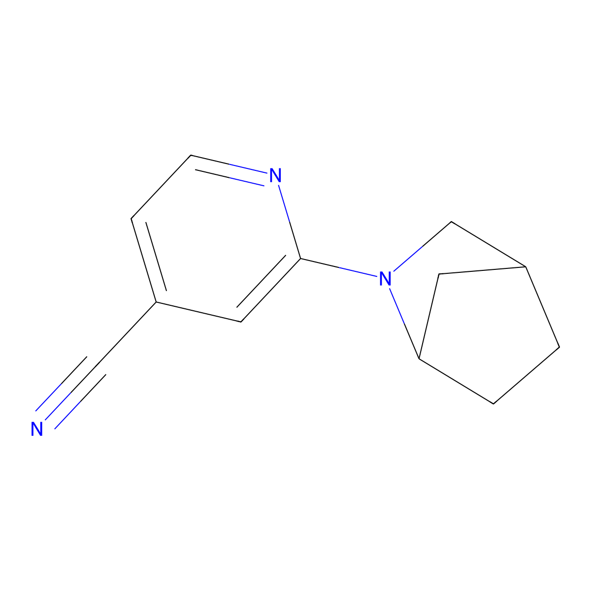 2-(2-Azabicyclo[2.2.1]heptan-2-yl)isonicotinonitrile molecular structure, CAS 1248356-92-4
