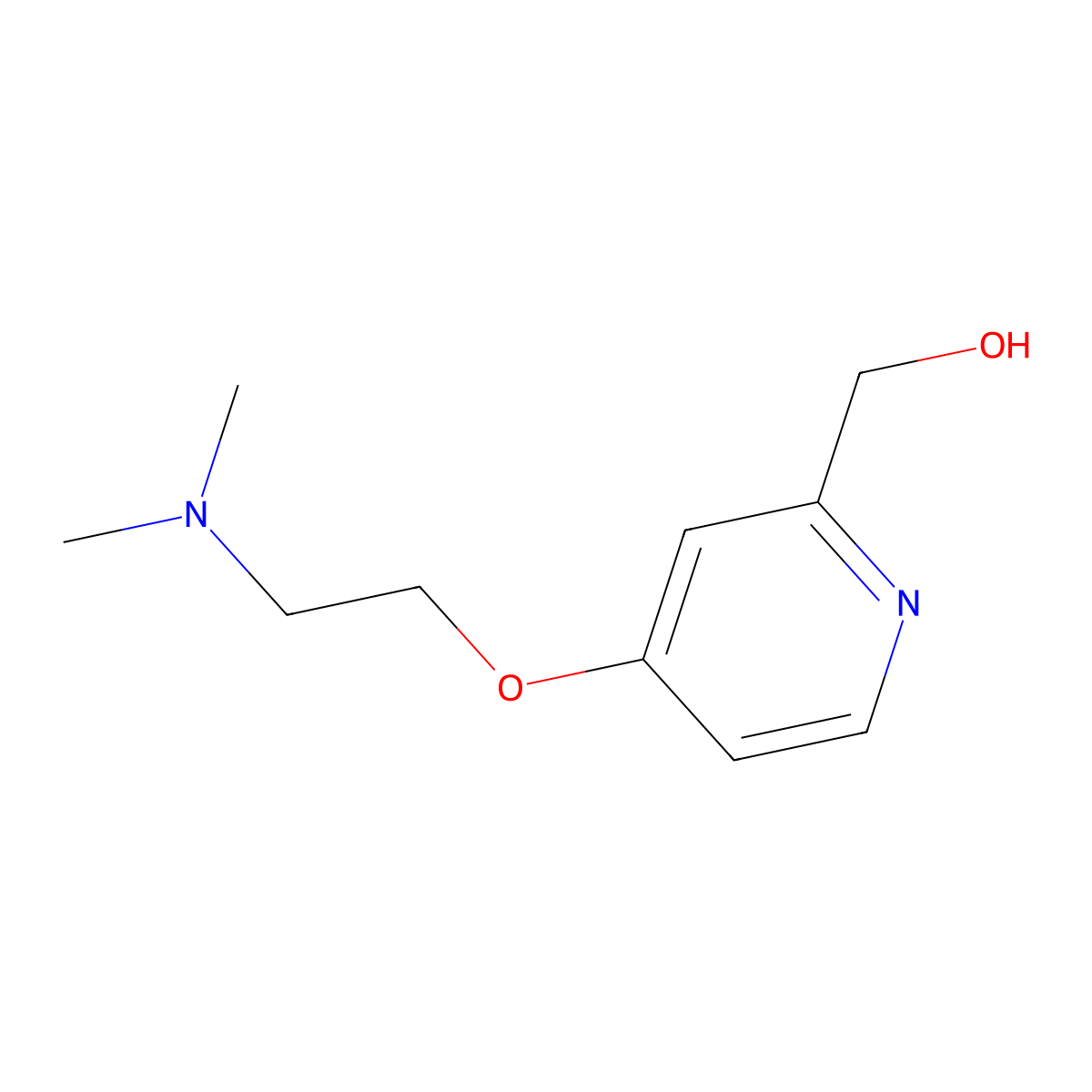 (4-(2-(Dimethylamino)ethoxy)pyridin-2-yl)methanol molecular structure, CAS 1248357-81-4