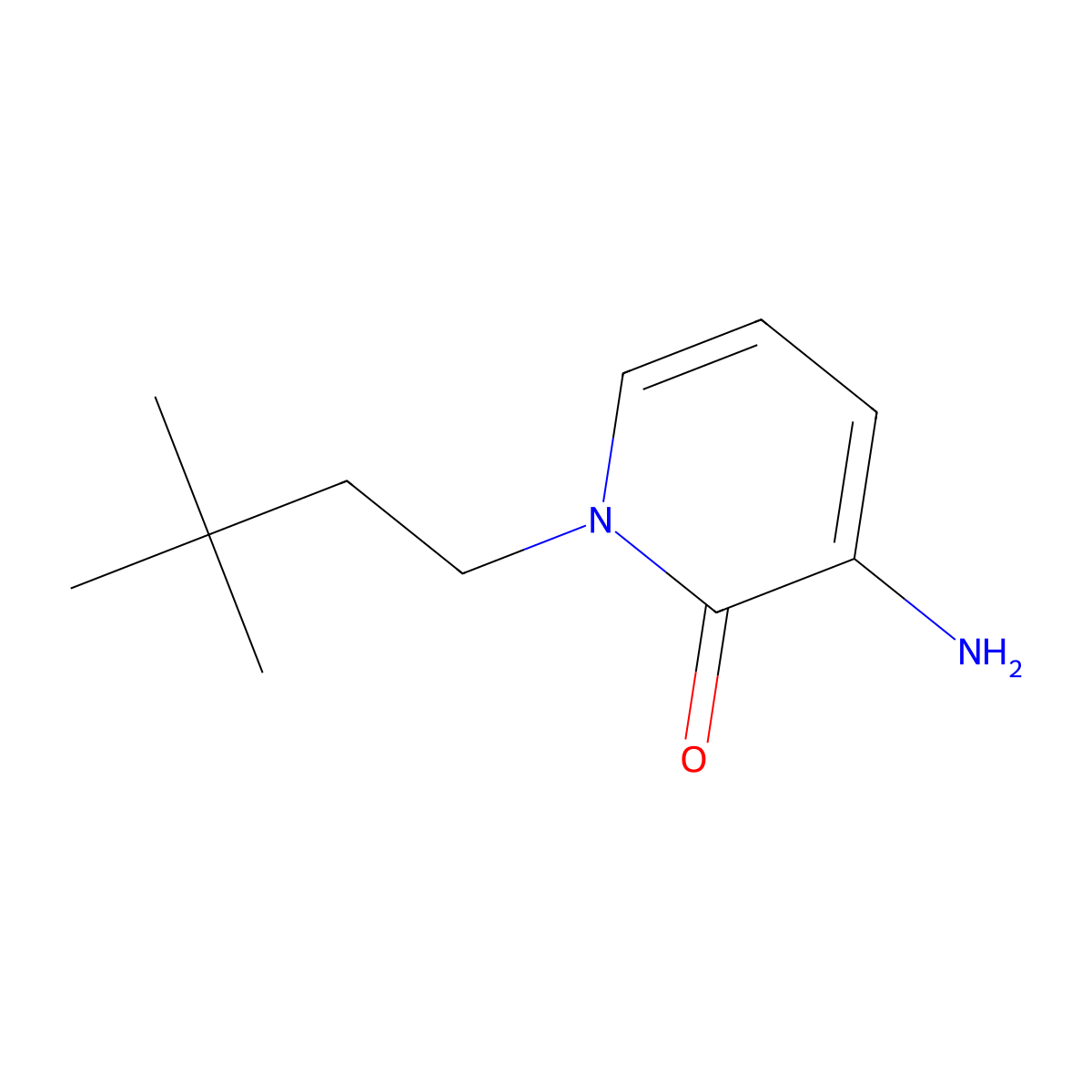 3-Amino-1-(3,3-dimethylbutyl)-1,2-dihydropyridin-2-one molecular structure, CAS 1248367-92-1