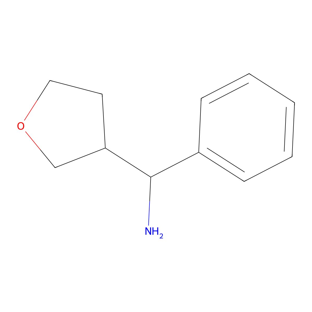1-(Oxolan-3-yl)-1-phenylmethanamine molecular structure, CAS 1248371-63-2