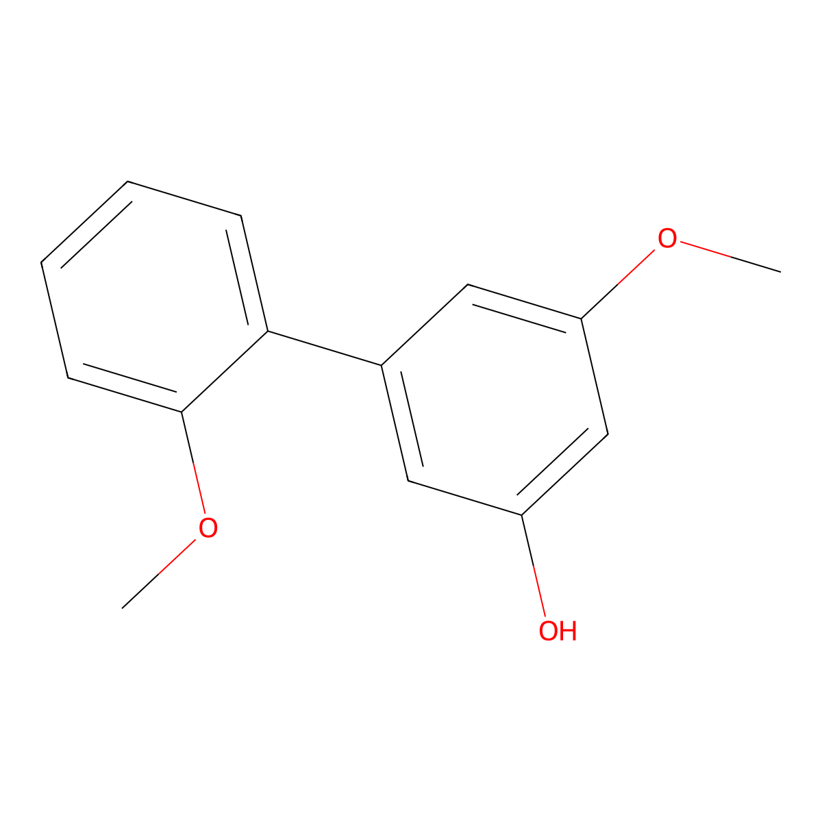 3-Hydroxy-2',5-Dimethoxybiphenyl molecular structure, CAS 1248374-15-3
