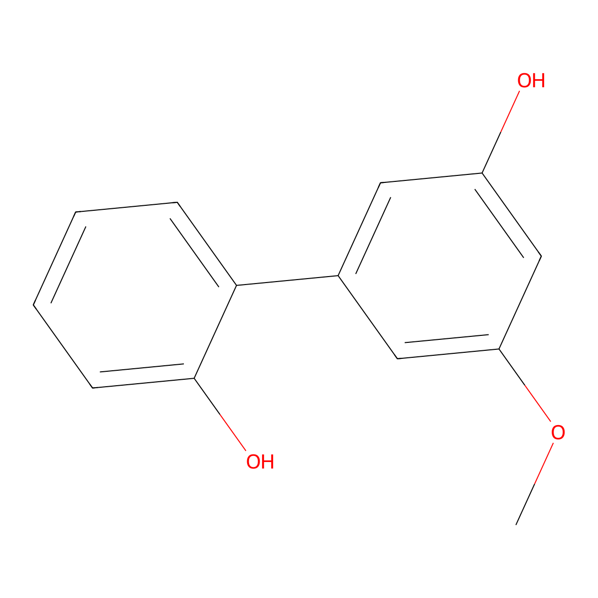 2',3-Dihydroxy-5-Methoxybiphenyl molecular structure, CAS 1248374-17-5