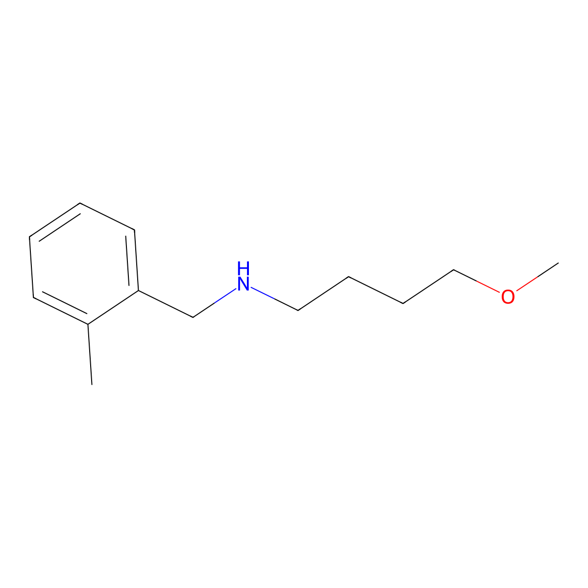 (4-Methoxybutyl)[(2-methylphenyl)methyl]amine molecular structure, CAS 1248374-65-3