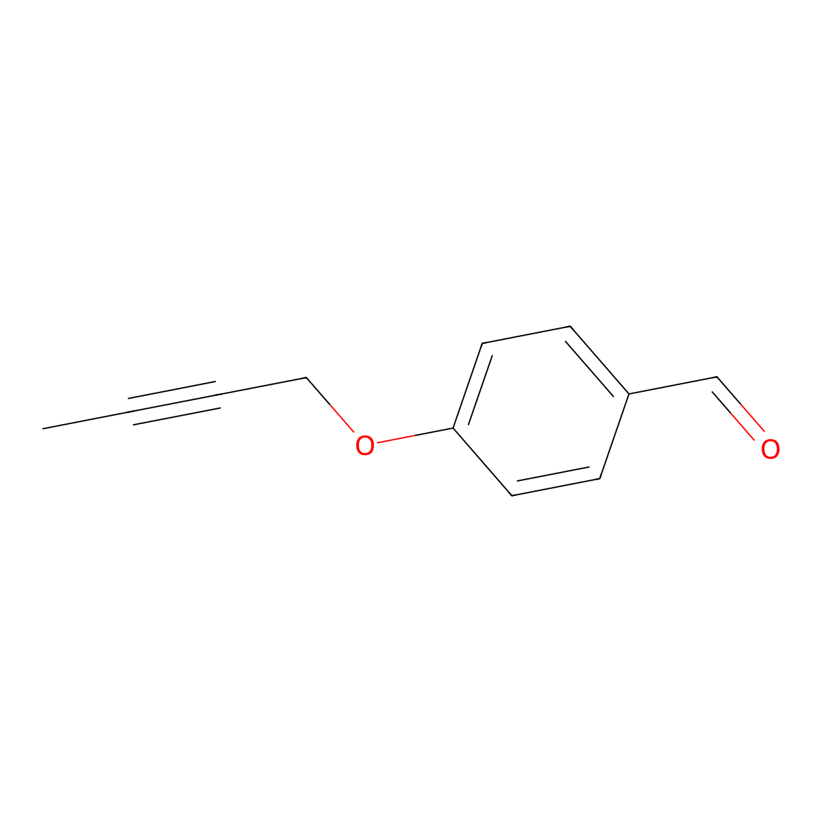 4-(2-Butyn-1-yloxy)benzaldehyde molecular structure, CAS 1248377-77-6