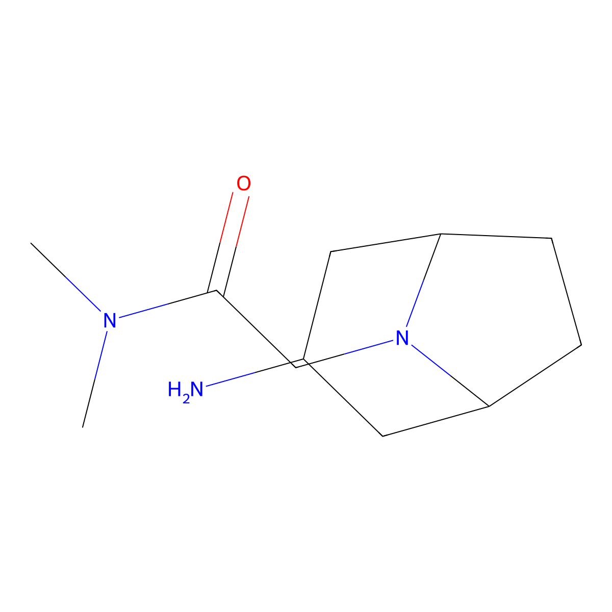 2-{3-amino-8-azabicyclo[3.2.1]octan-8-yl}-N,N-dimethylacetamide molecular structure, CAS 1248379-89-6