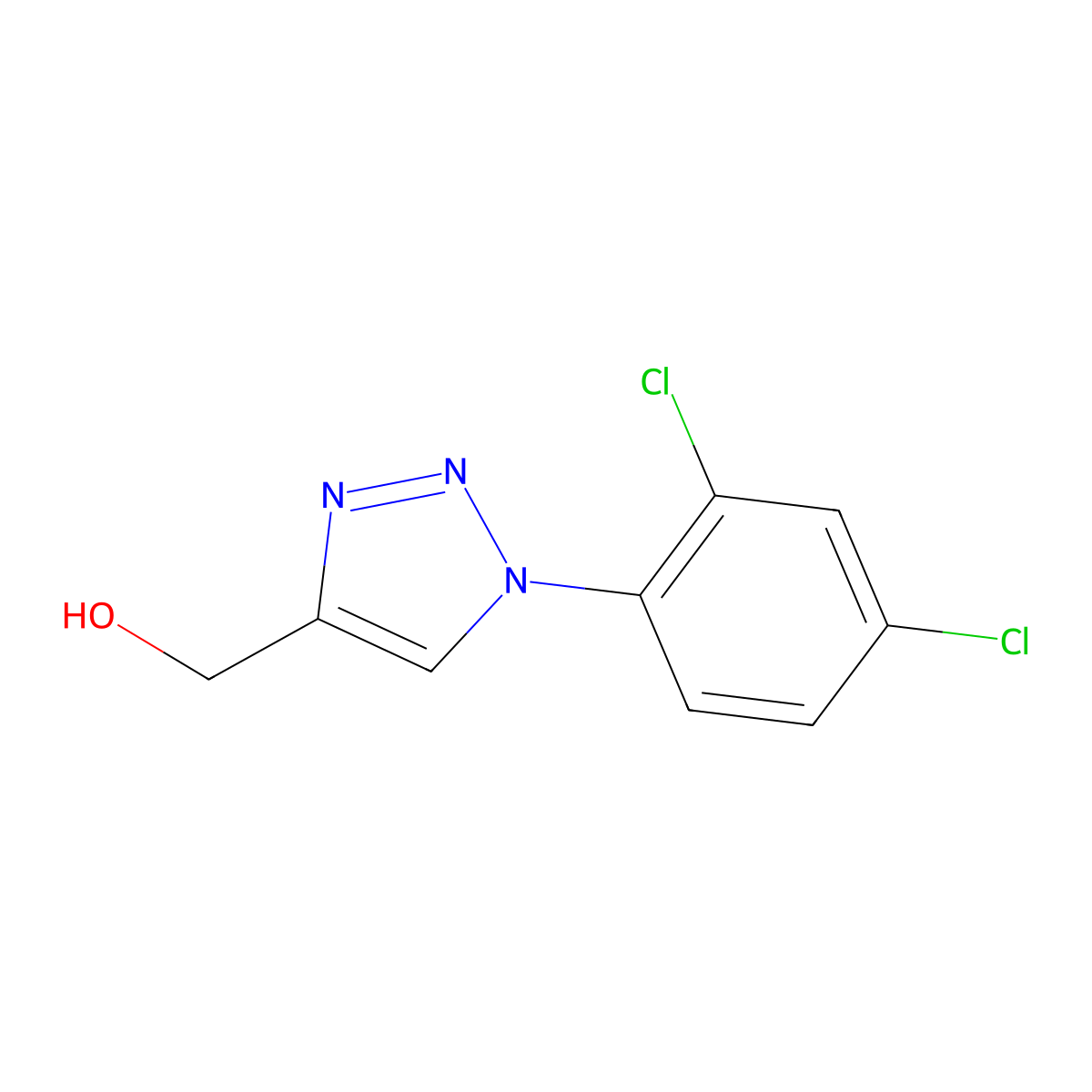 [1-(2,4-dichlorophenyl)-1H-1,2,3-triazol-4-yl]methanol molecular structure, CAS 1248381-95-4