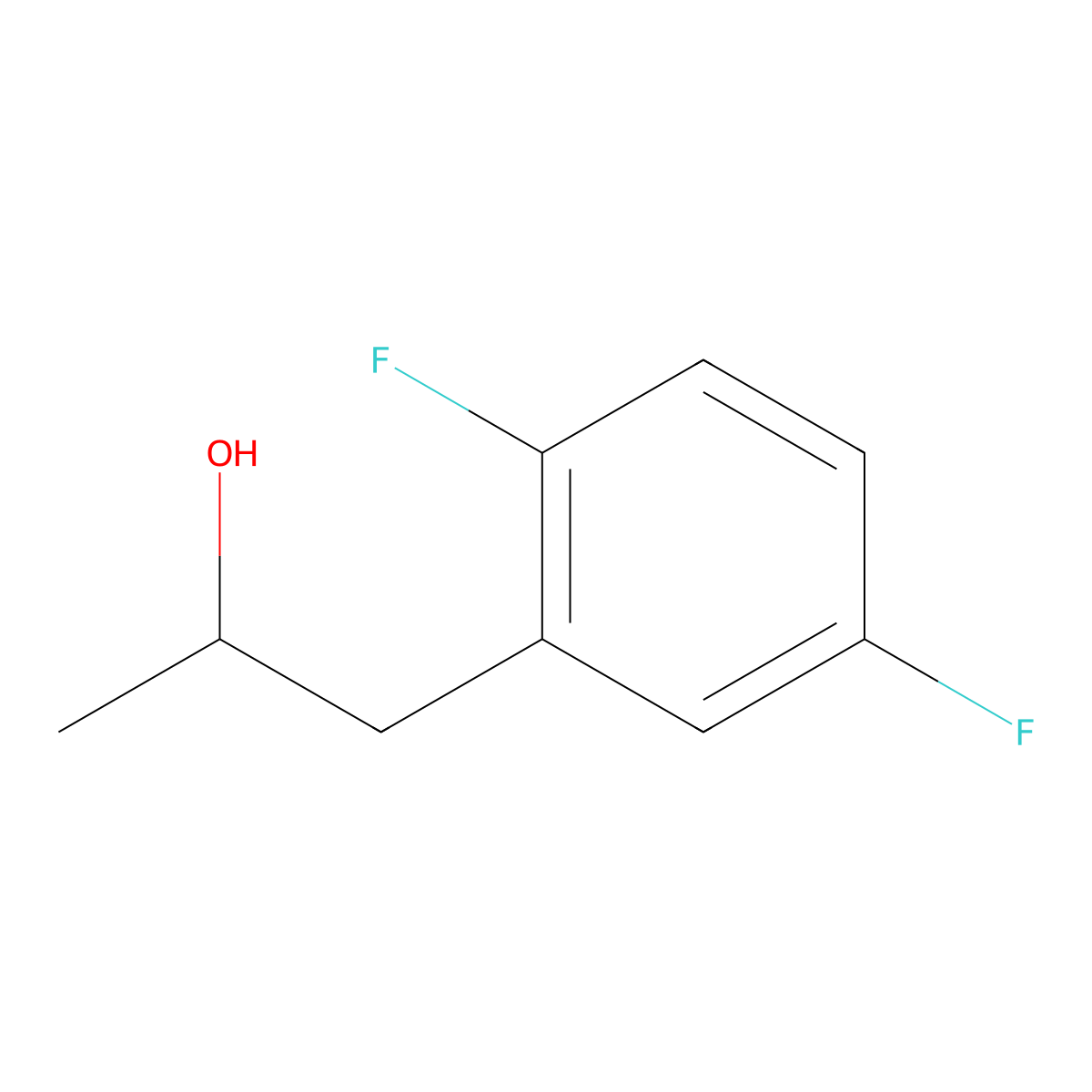 1-(2,5-Difluorophenyl)-2-propanol molecular structure, CAS 1248383-93-8