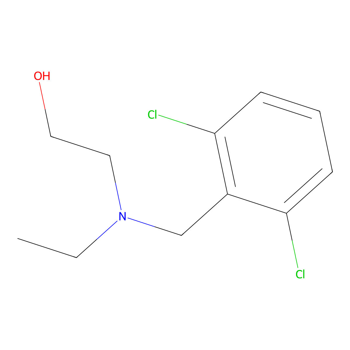 2-[(2,6-Dichloro-benzyl)-ethyl-amino]-ethanol molecular structure, CAS 1248385-15-0