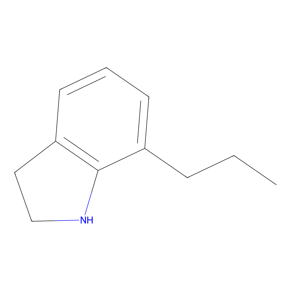 7-propyl-2,3-dihydro-1H-indole molecular structure, CAS 1248386-01-7