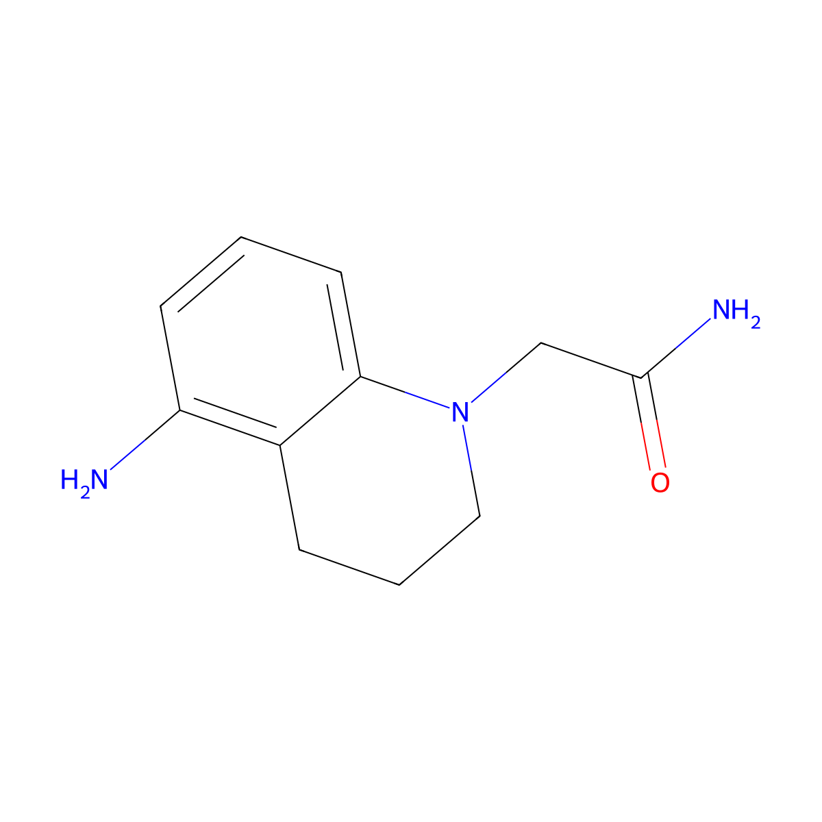 2-(5-Amino-3,4-dihydroquinolin-1(2H)-yl)acetamide molecular structure, CAS 1248387-93-0
