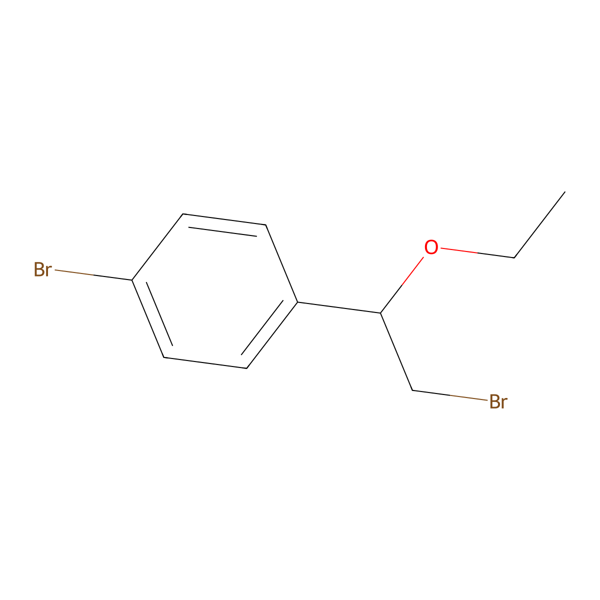 1-Bromo-4-(2-bromo-1-ethoxyethyl)benzene molecular structure, CAS 1248388-88-6